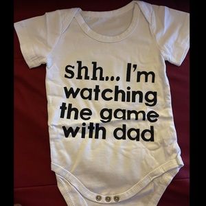 Brand new watching the game onesie